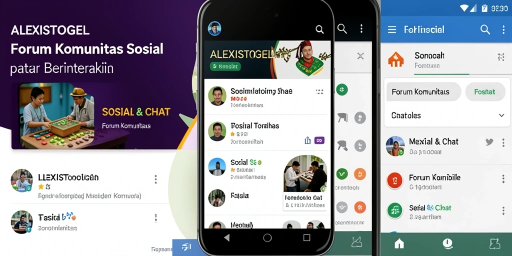 Tampilan antarmuka ALEXISTOGEL dengan fitur forum komunitas yang menarik.