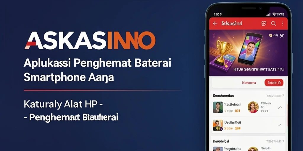 Tampilan antarmuka user-friendly ASKASINO untuk penghemat baterai.