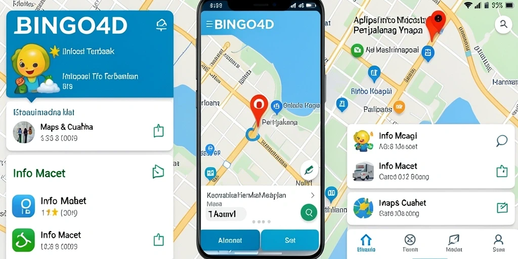 Tampilan antarmuka aplikasi Info Macet BINGO4D yang intuitif dan informatif.