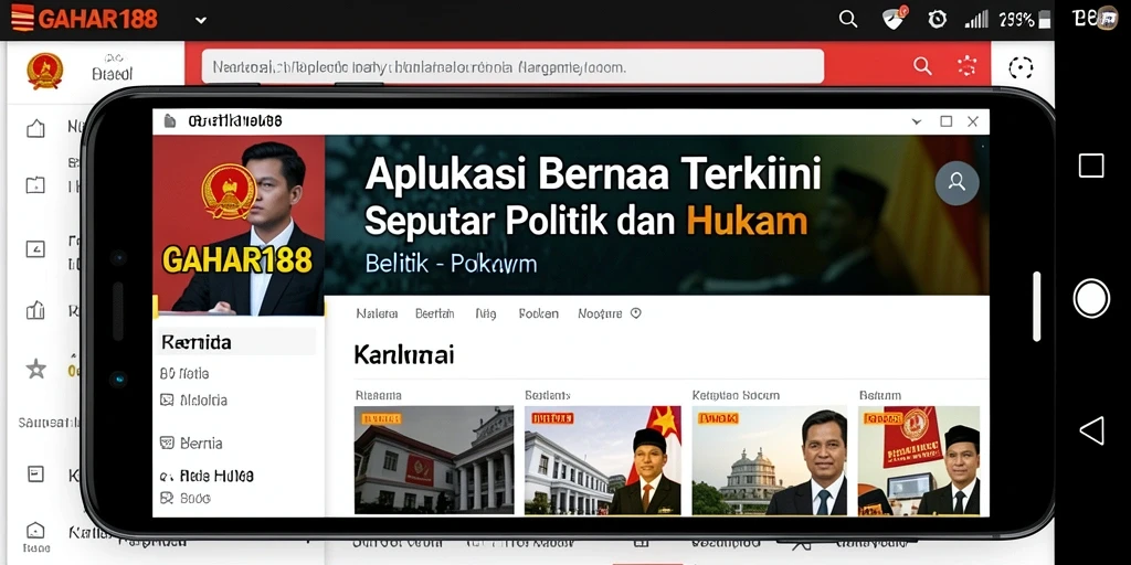 Tampilan antarmuka GAHAR188 yang sederhana dan informatif.