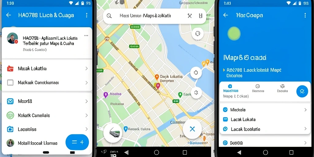 Tampilan antarmuka HAO788 yang sederhana untuk melacak lokasi.