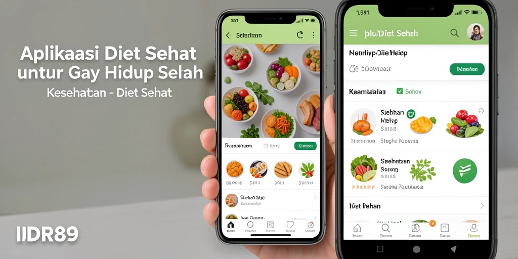 Tampilan antarmuka aplikasi Diet Sehat IDR89 yang user-friendly.