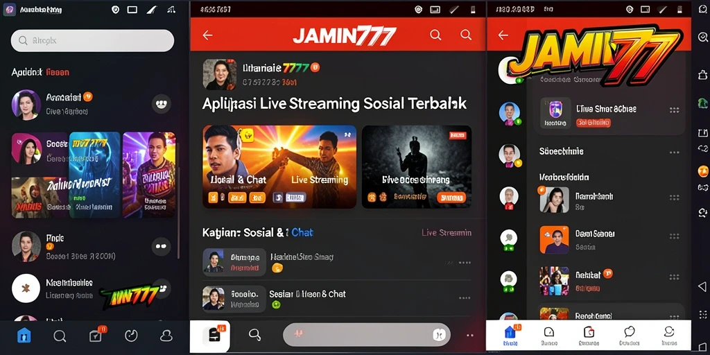 Antarmuka JAMIN777 yang menarik untuk pengalaman Live Streaming.