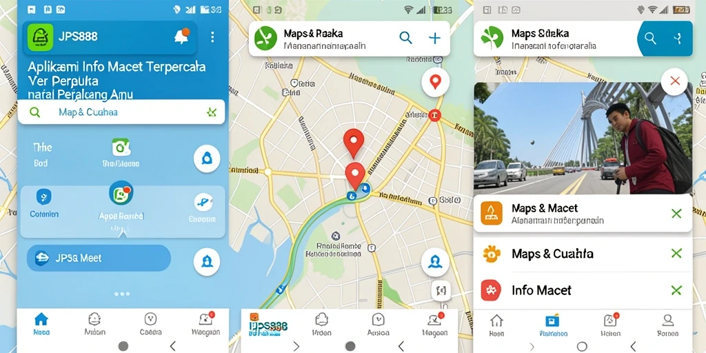 Antarmuka aplikasi Info Macet JPS888 yang informatif dan mudah digunakan.