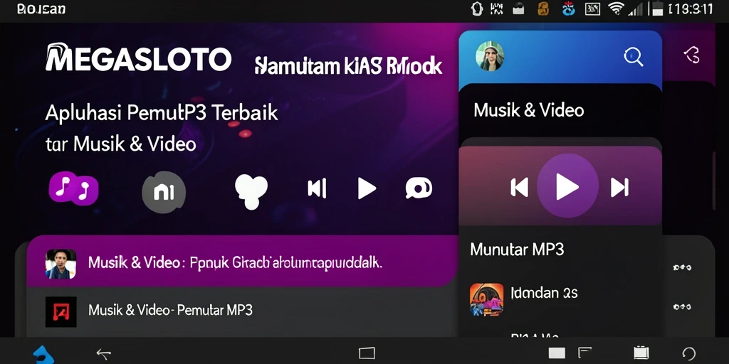 Antarmuka MEGASLOTO yang user-friendly dan fungsional.
