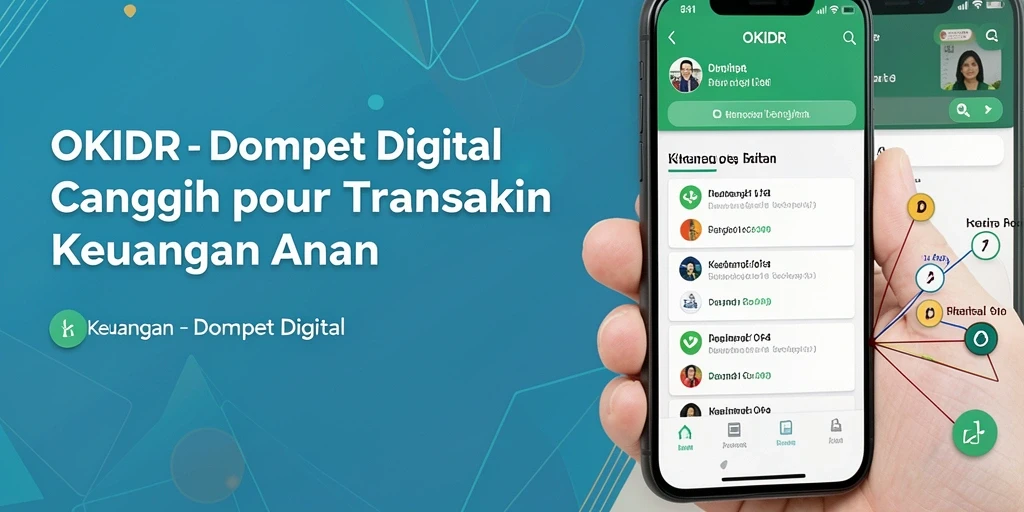 Antarmuka utama OKIDR yang sederhana dan intuitif untuk transaksi Dompet Digital.