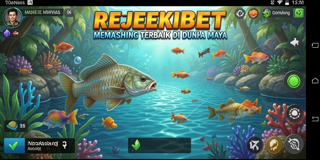 Tampilan antarmuka <strong>REJEKIBET</strong> yang sederhana dan intuitif saat memancing.