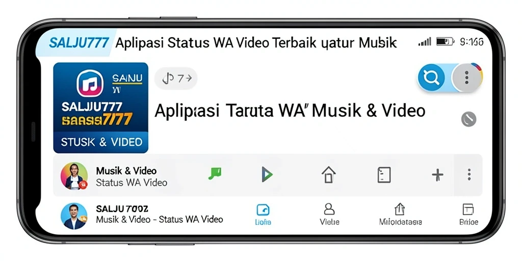 Tampilan antarmuka SALJU777 yang user-friendly untuk Status WA Video.