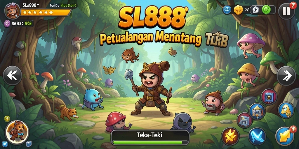 Tampilan antarmuka menarik dari game Teka-Teki SL888.