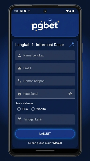 Panduan Lengkap Registrasi Akun pgbet